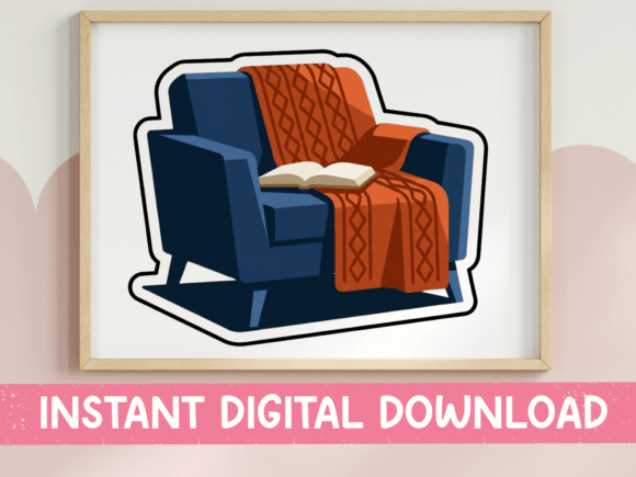 Cozy Reading Chair Blanket Book Embroidery Review
