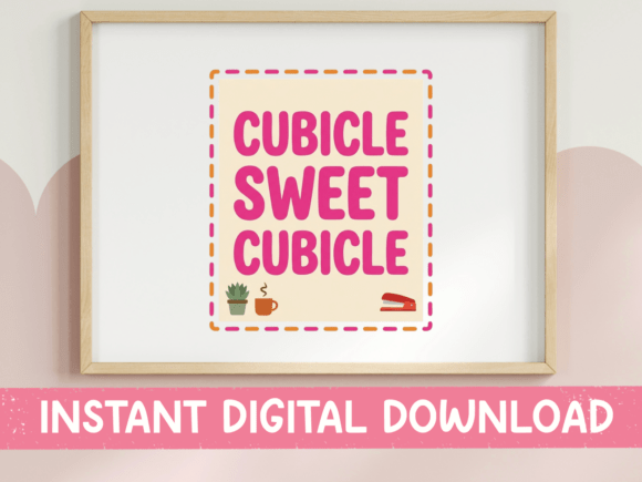 Cubicle Sweet Cubicle Pink Office Print Review