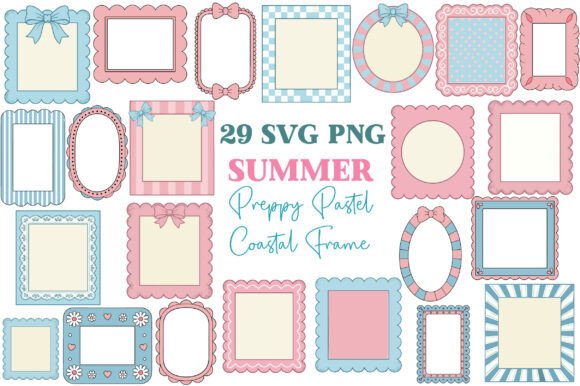 Preppy Pastel Frames Bundle Review for Embroidery