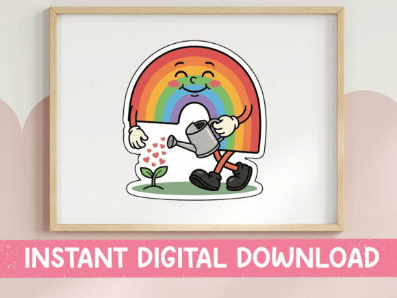 Rainbow Watering Heart Garden Art Review