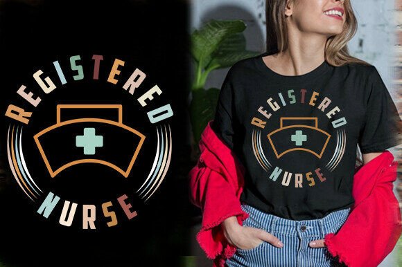 Registered Nurse Vector Tshirt Design Review