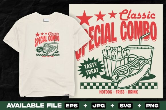 Retro Fast Food Illustration Design Review