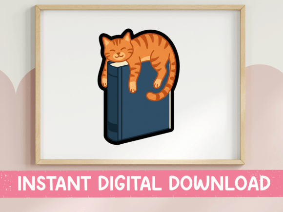 Sleeping Orange Tabby Cat on Book Embroidery Review