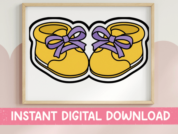 Yellow Baby Booties with Purple Bow Review